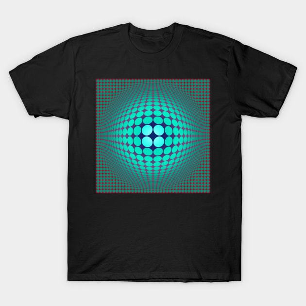 Homage to Vasarely 11 T-Shirt by MichaelaGrove